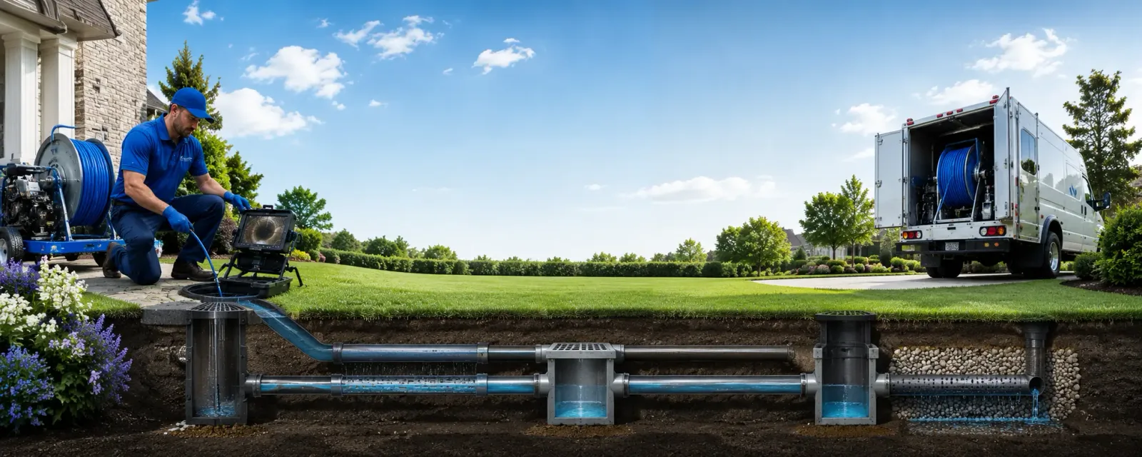 Outdoor drain cleaning information for Colebrook, CT